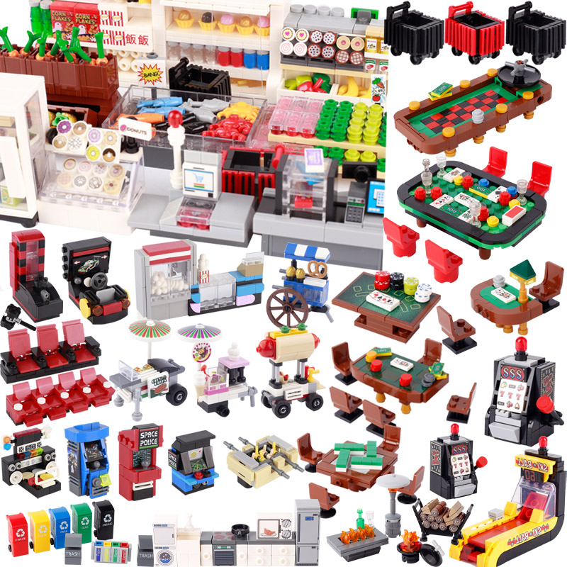 Kitchen Appliances To Gift - City Street View Scene Building Blocks