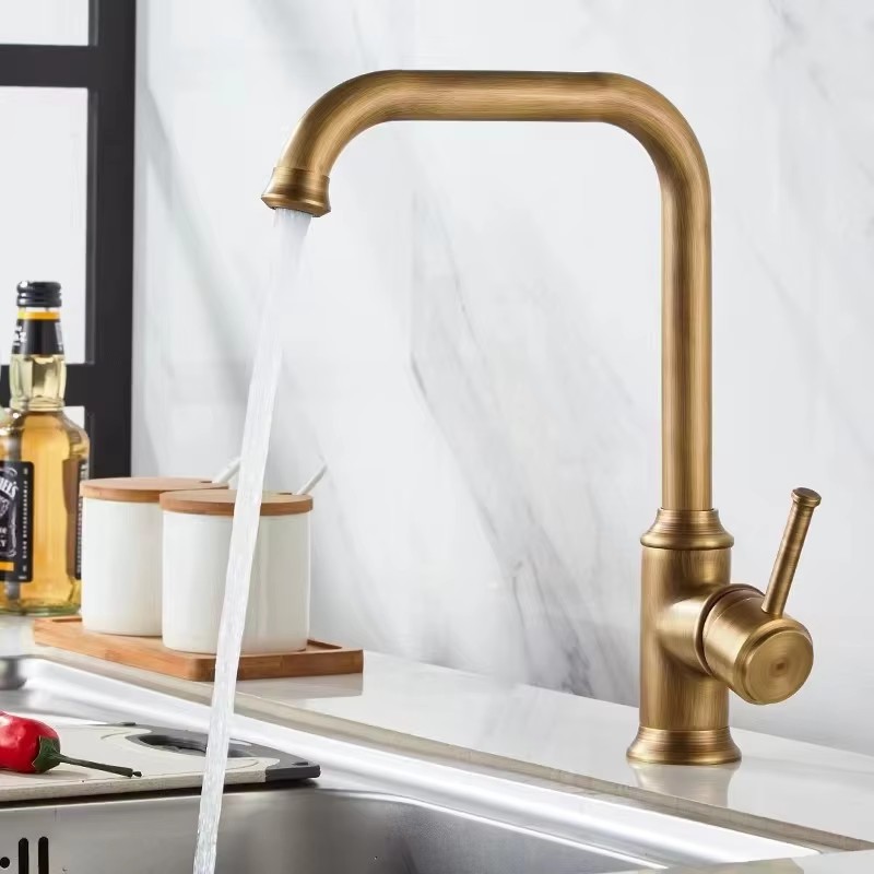 Kitchen Appliances For Restaurant - Antique Brass Kitchen Faucets 360 Rotation
