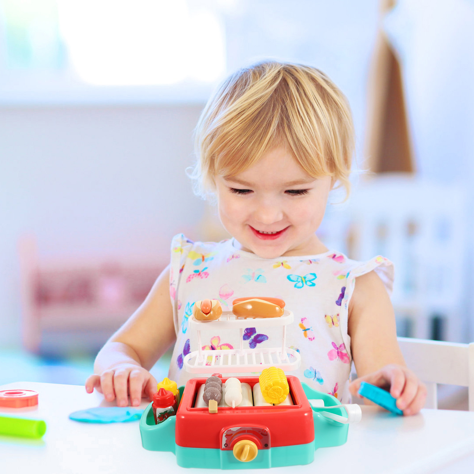 Kitchen Appliances To Gift - 1Set Grill Playset Simulation ABS Plastic