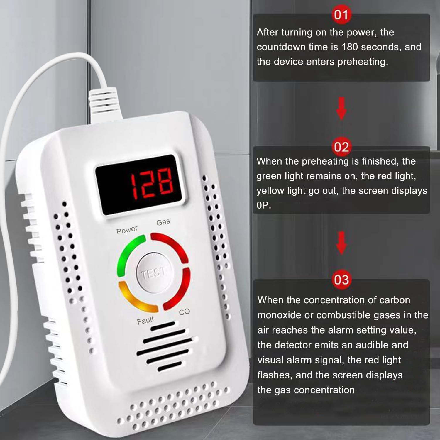 Carbon Monoxide CO And Natural - Kitchen Appliances Video 评论和价格