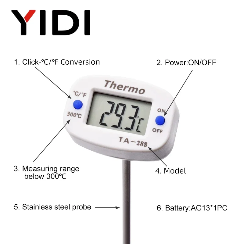 LCD Digital TA288 Food BBQ Pro - Kitchen Appliances Video 评论和价格