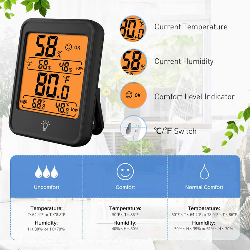 Indoor Digital Temperature Hum - Kitchen Appliances Video 评论和价格