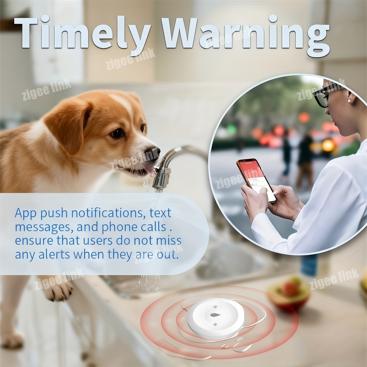 Smart Water Leak Sensor For Tu - Kitchen Appliances Video 评论和价格