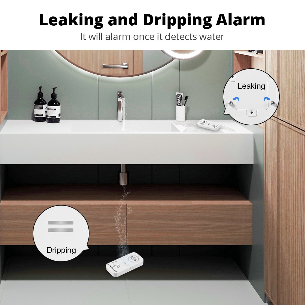 KERUI Wireless Water Sensor 90 - Kitchen Appliances Video 评论和价格