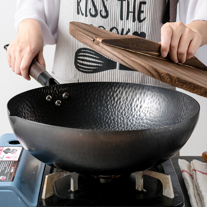 Carbon Steel Wok Pan 32cm Stir - Wok Electric Flat 评论和价格