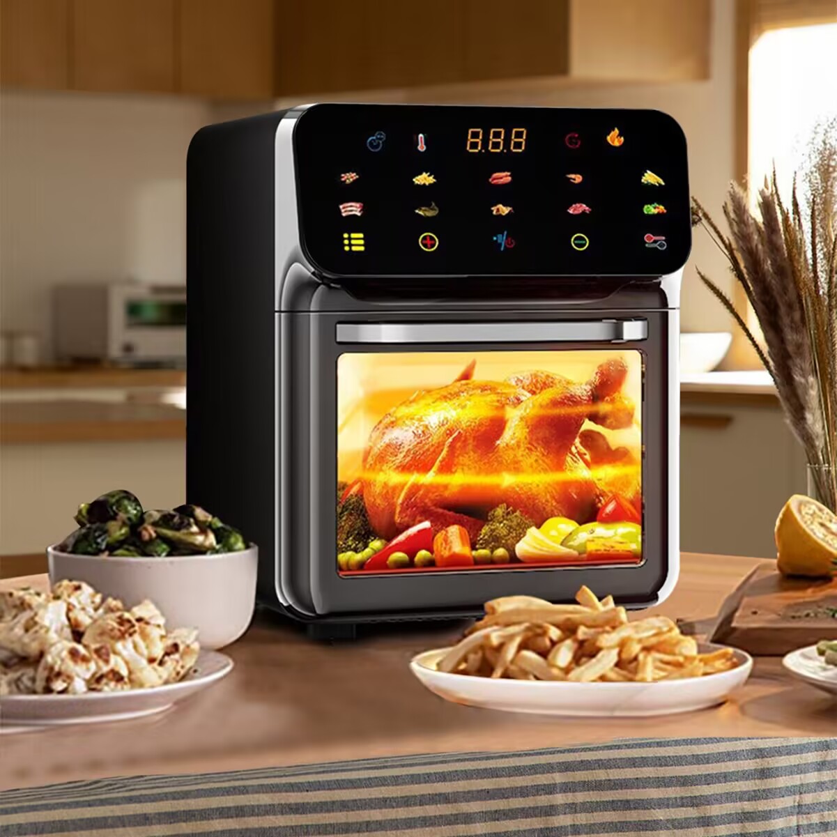 15L Visual Air Fryer with See- - Kitchen Appliances Oven 评论和价格
