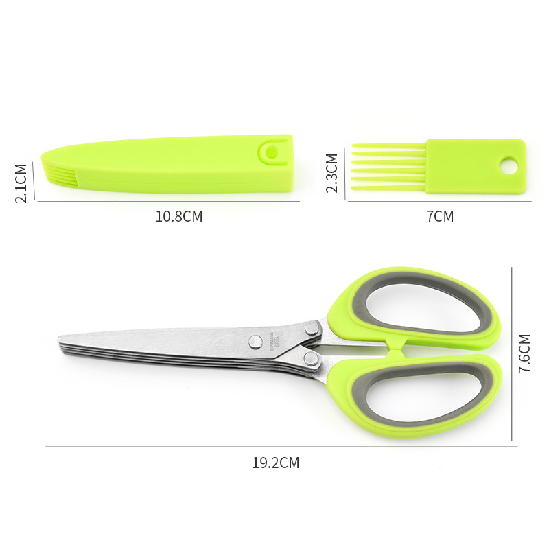 Multi-Layer Scissor Stainless  - Kitchen Appliances Green 评论和价格