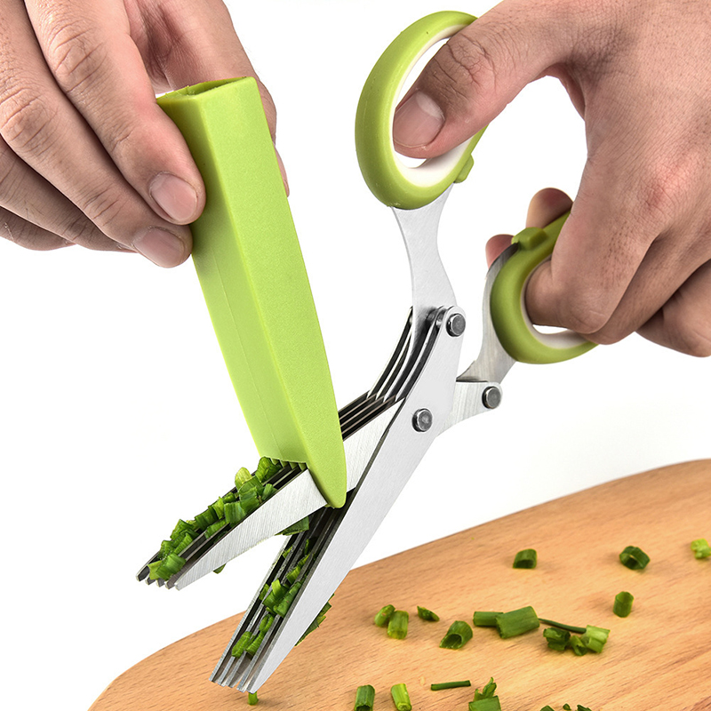 Multi-Layer Scissor Stainless  - Kitchen Appliances Green 评论和价格