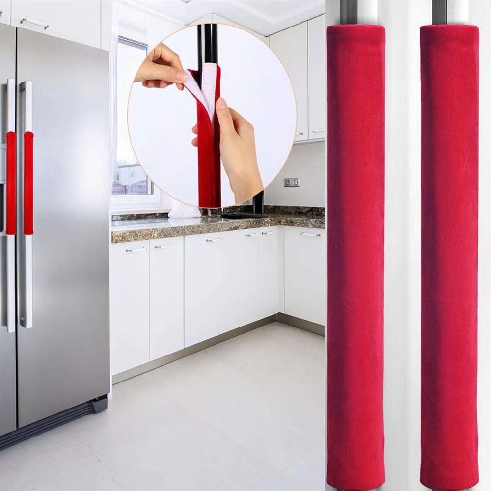 2Pcs/Set Refrigerator Door Han - Kitchen Appliances Red Knobs 评论和价格