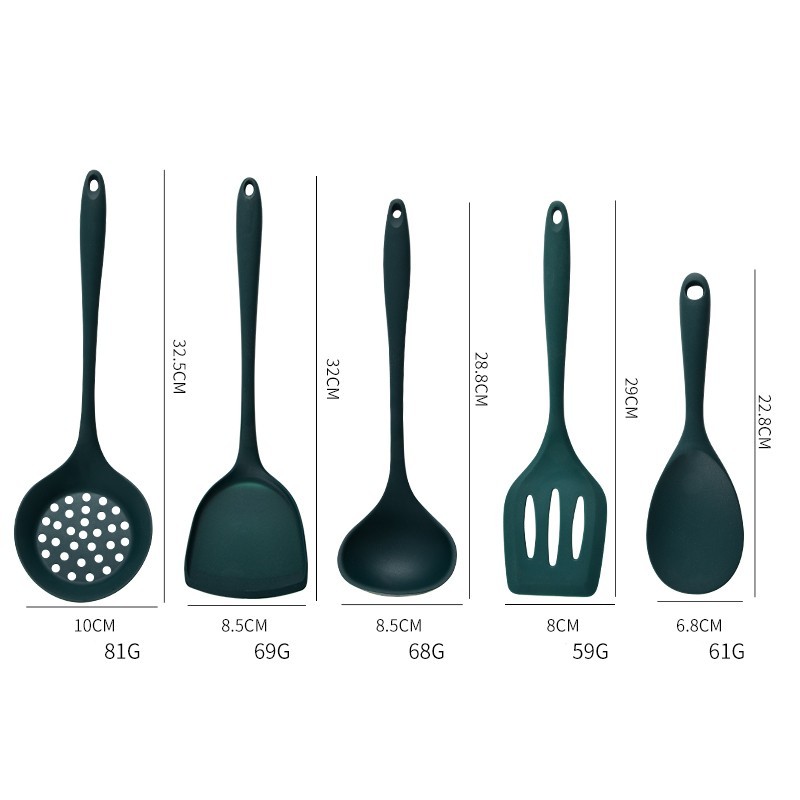 5Pcs Food Grade Silicone Kitch - Kitchen Appliances Green 评论和价格