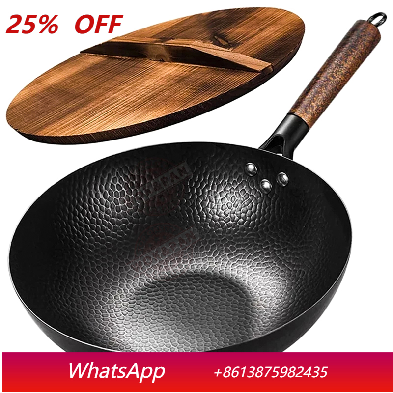 Carbon Steel Wok Pan 32cm Stir - Wok Electric Flat 评论和价格