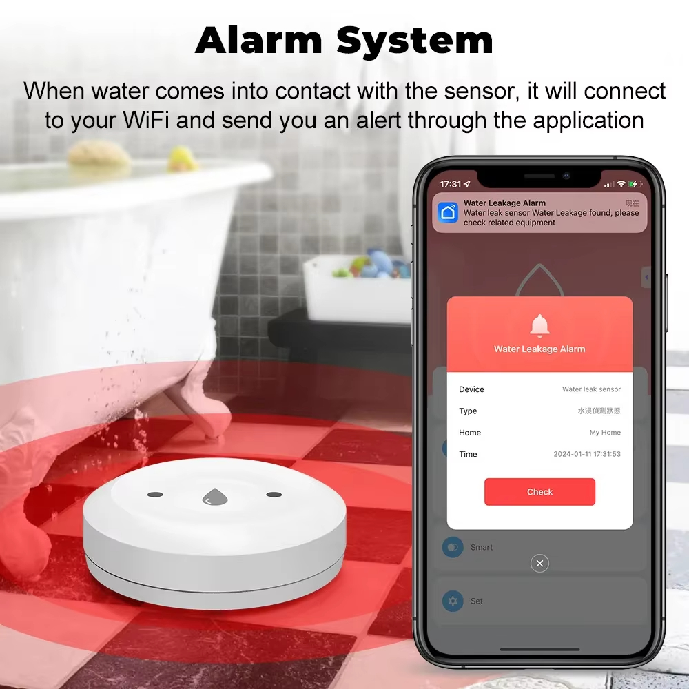 Tuya ZigBee 3.0 Water Leak Det - Kitchen Appliances Video 评论和价格