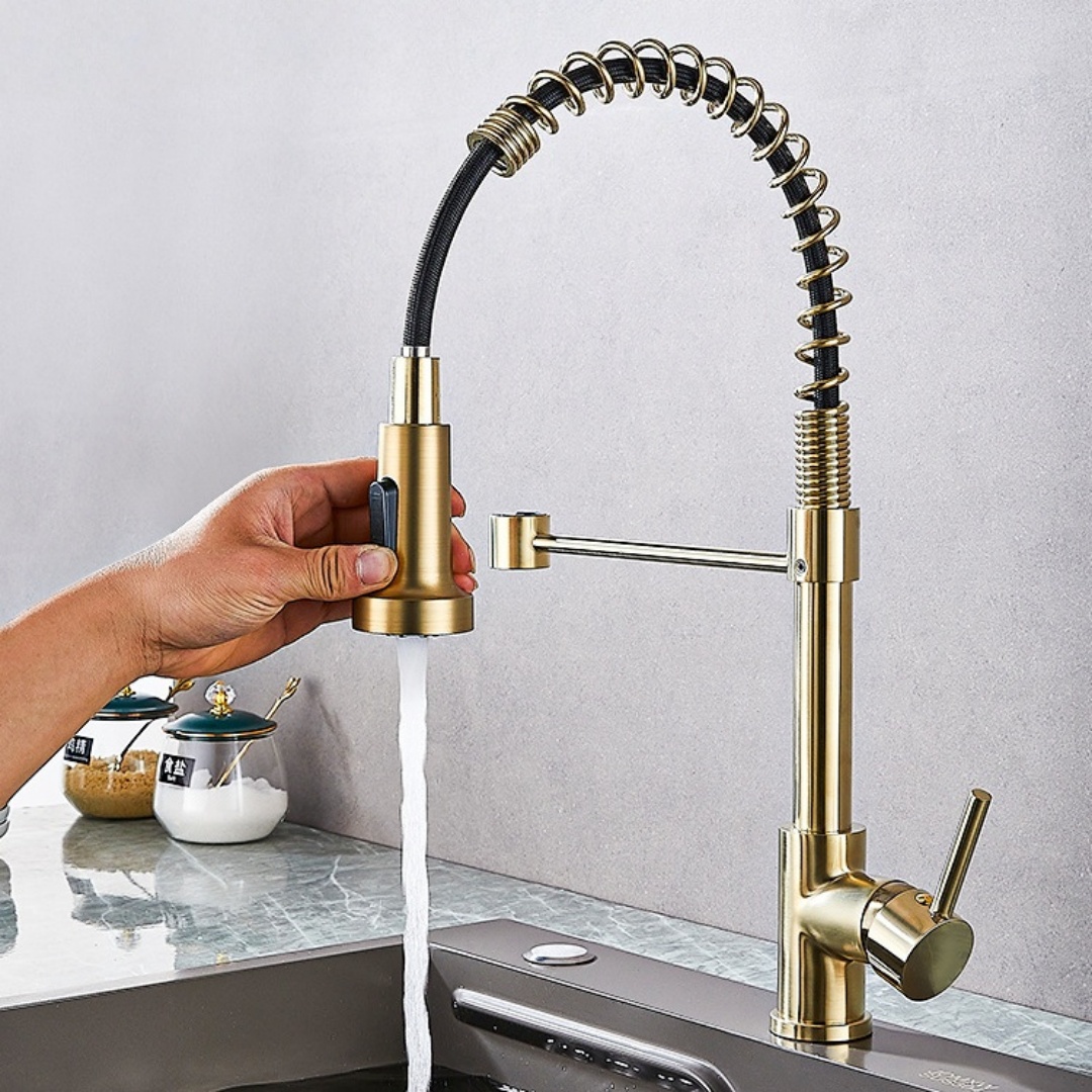 Brushed Gold Kitchen Faucets B - Kitchen Appliances For Restaurant 评论和价格