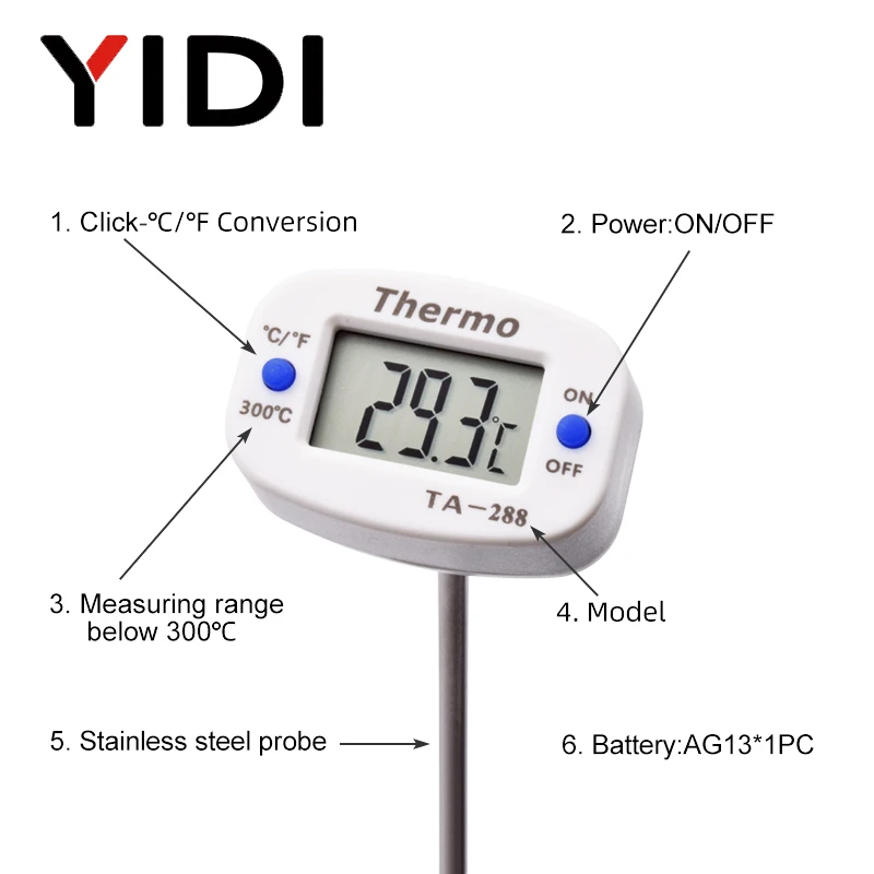 TA288 LCD Digital Food Thermom - Kitchen Appliances Video 评论和价格