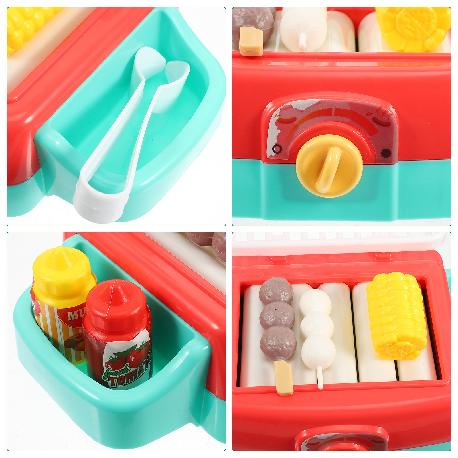 1Set Grill Playset Simulation  - Kitchen Appliances To Gift 评论和价格