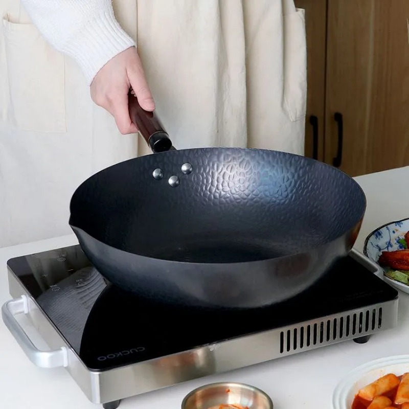 Carbon Steel Wok Pan 32cm Stir - Wok Electric Flat 评论和价格