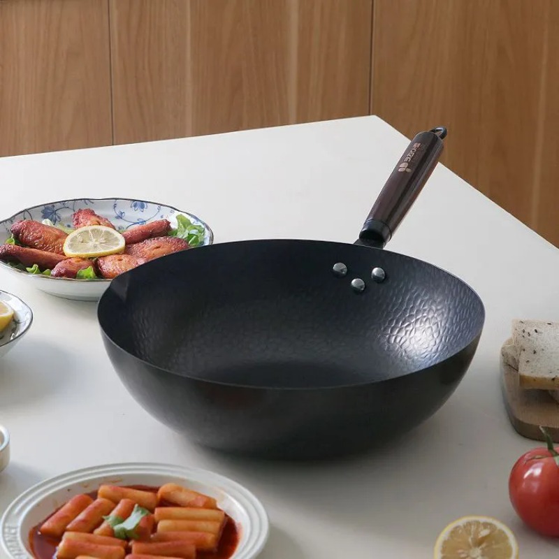 Carbon Steel Wok Pan 32cm Stir - Wok Electric Flat 评论和价格